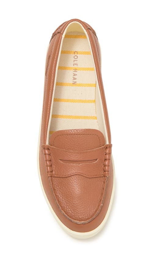 Cole Haan Nantucket Penny Loafer In Pecan Pebb