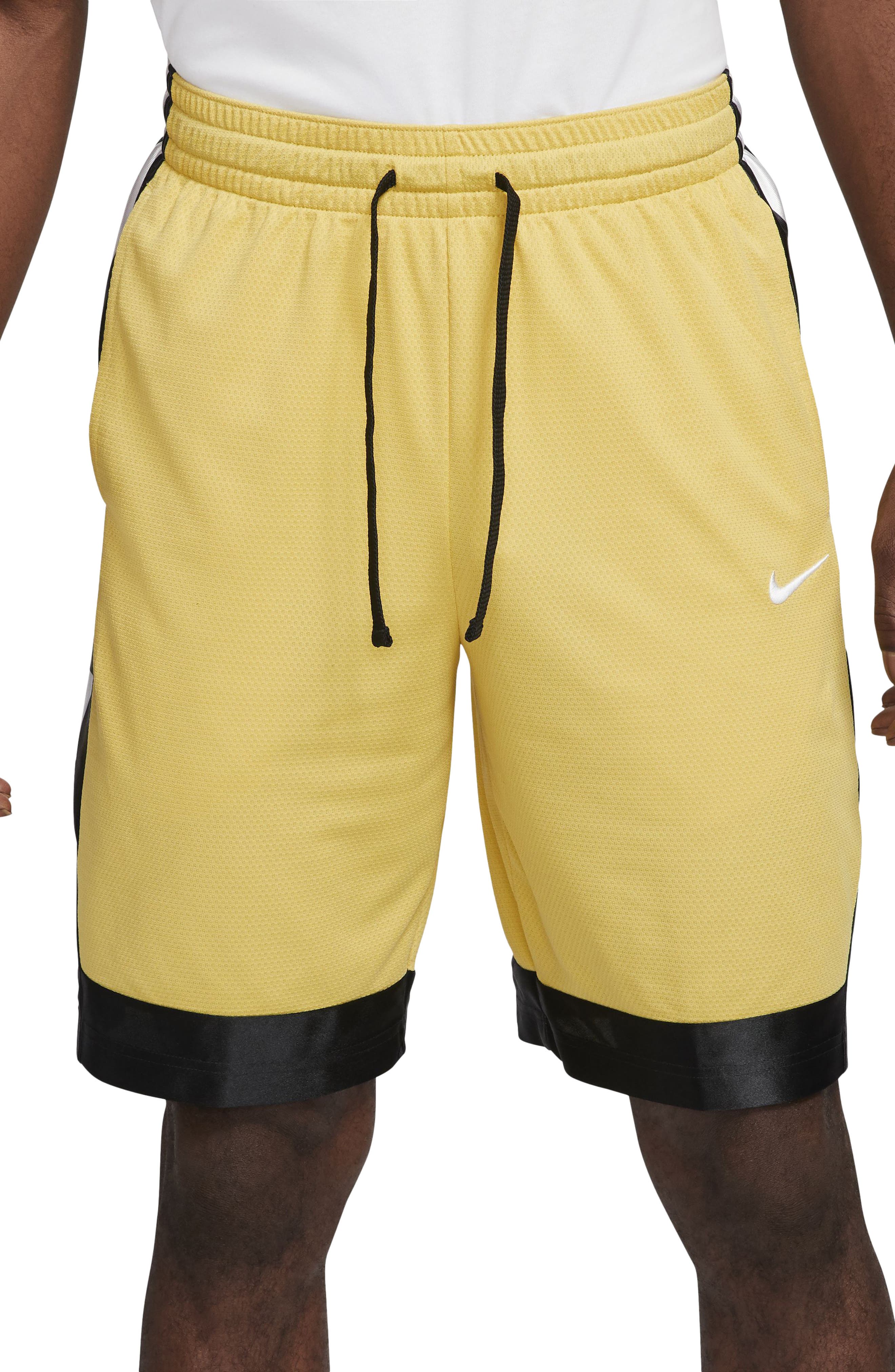 gold nike elite shorts