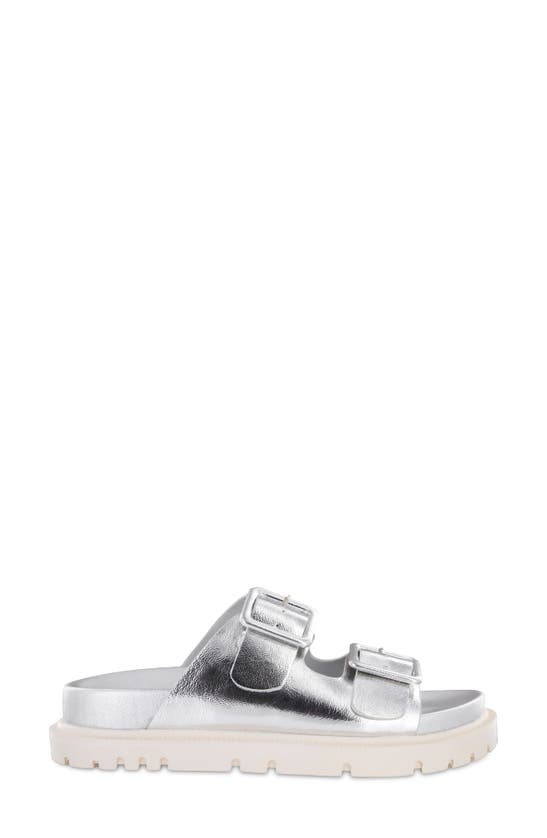 Shop Mia Gen Slide Sandal In Silver