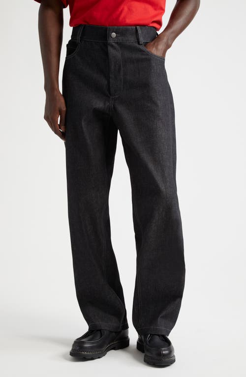 Nicholas Daley Straight Leg Jeans in Black 