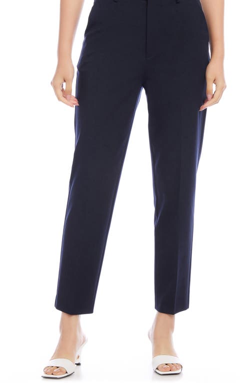 High Waist Ankle Pants in Navy