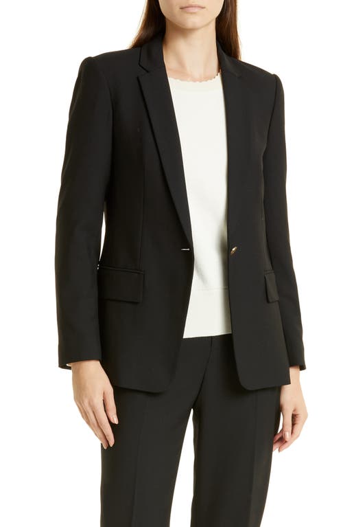 Club Monaco Borrem Single Button Blazer in Black