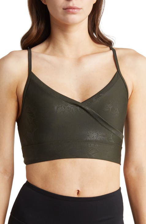 Andrew Marc Women's Strappy Front Sports Bra