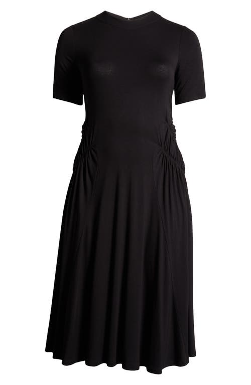 Shop Universal Standard Devi Liquid Jersey Dress In Black