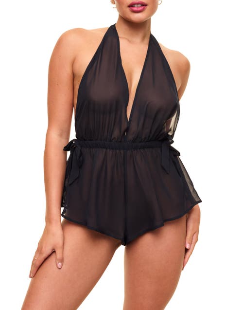 Adore Me Merilyn Romper Lingerie In Black