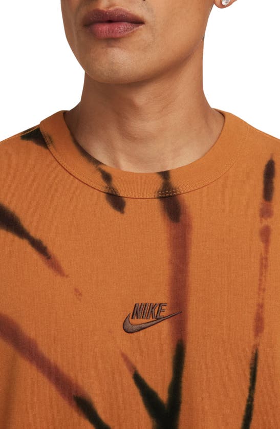 Shop Nike Sportswear Premium Essentials Tie Dye T-shirt In Monarch