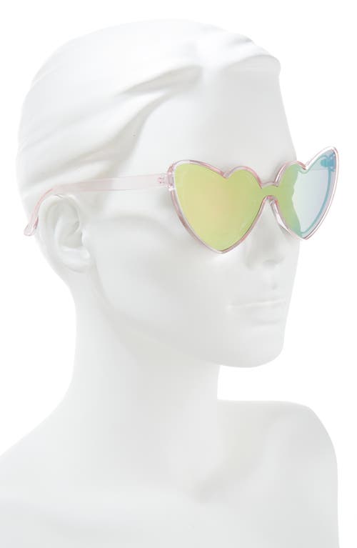 Shop Bp. 61mm Heart Sunglasses In Clear Pink