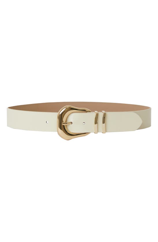 Shop B-low The Belt Koda Mod Leather Belt In Latte Gold