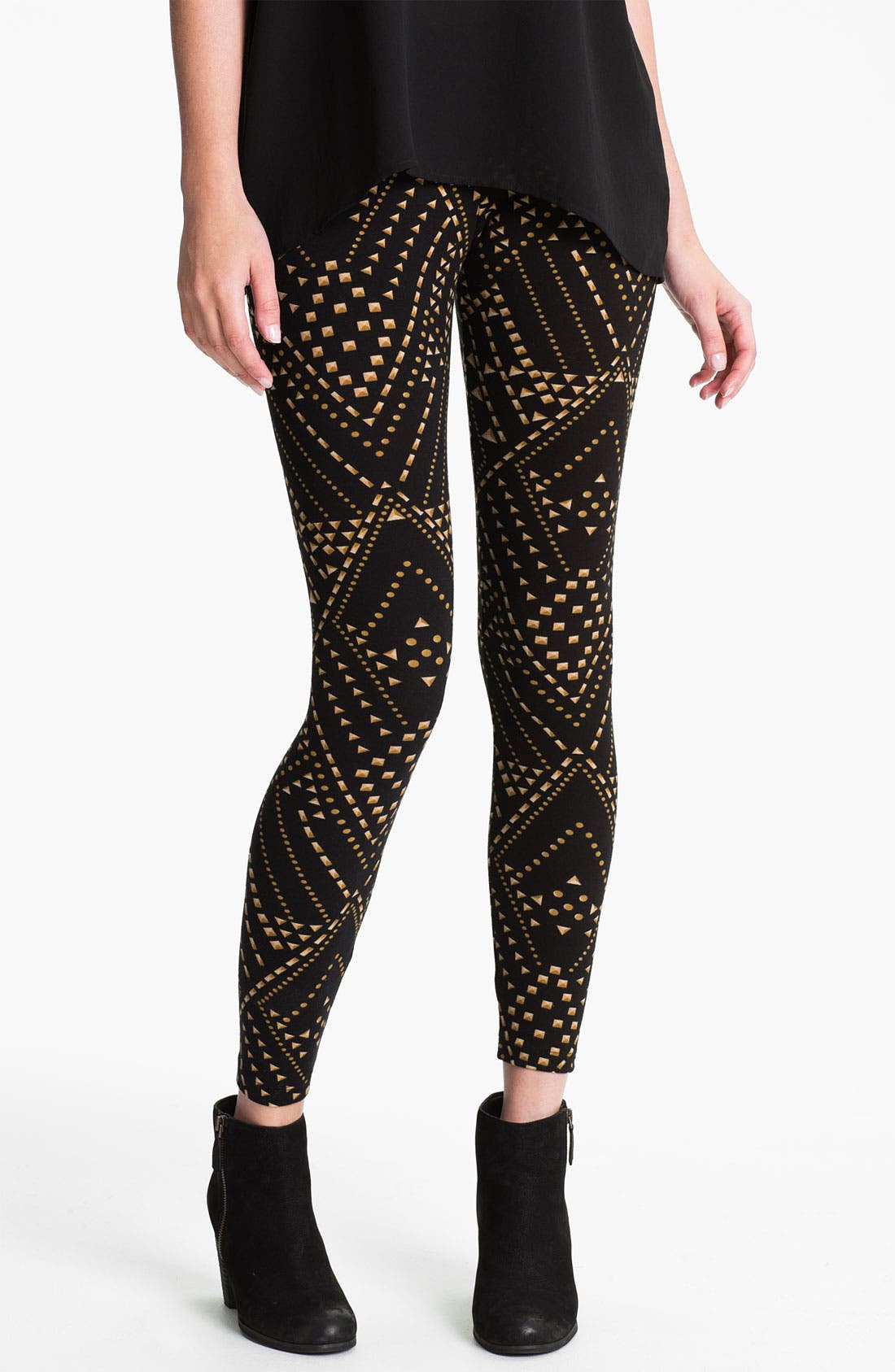 Lily White Print Leggings (Juniors) Nordstrom