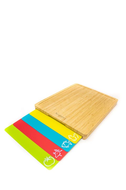 Bamboo 5-Piece Cutting Board Set