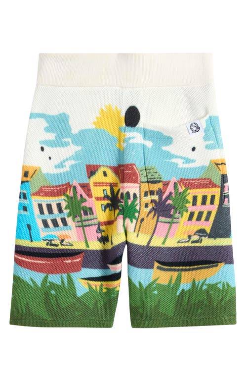 Shop Billionaire Boys Club Kids' Palmas Cotton Mesh Shorts In White