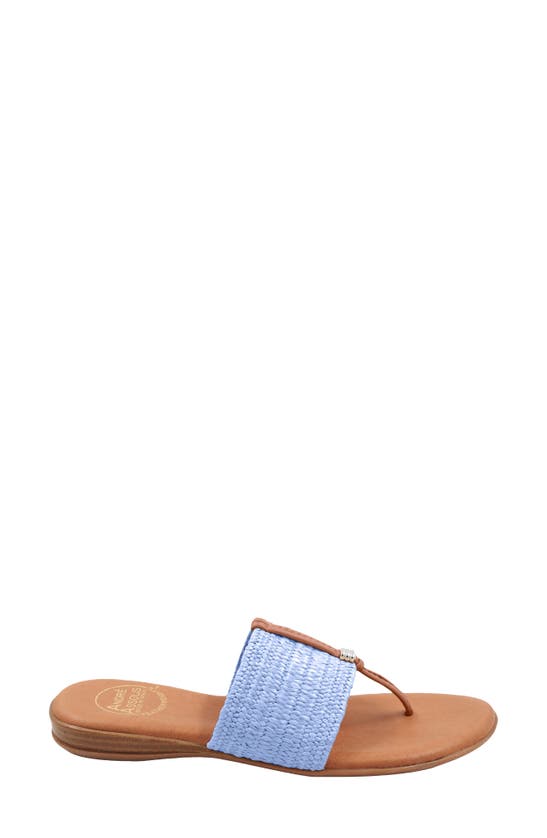 Shop Andre Assous Nice Featherweight Woven Flip Flop In Sky Blue