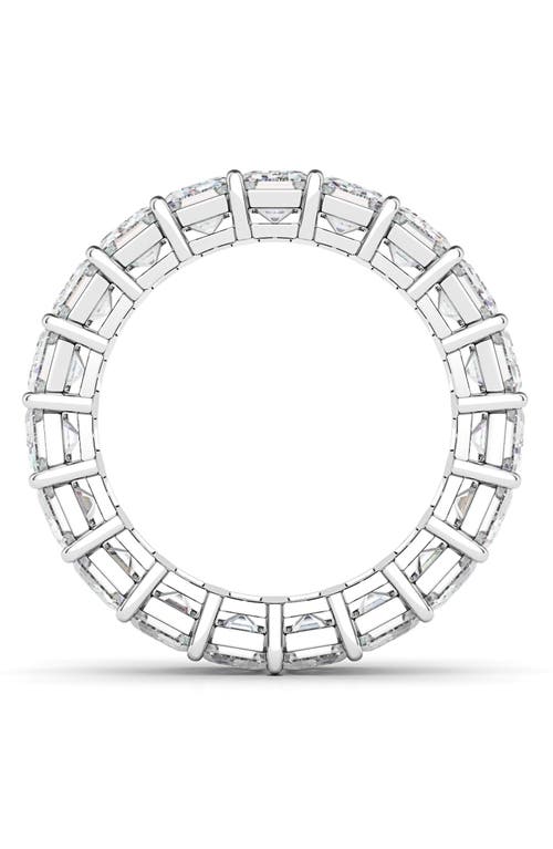 HAUTECARAT HAUTECARAT EMERALD CUT LAB CREATED DIAMOND 18K GOLD ETERNITY BAND
