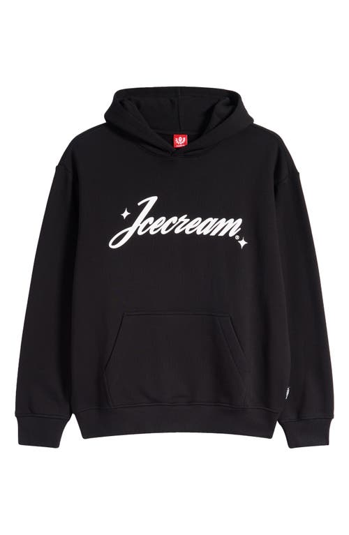 Shop Icecream Logo Graphic Hoodie In Black