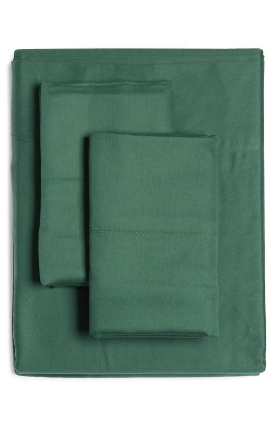 Ted Baker Plain Dye Collection Sheet Set In Forest Green