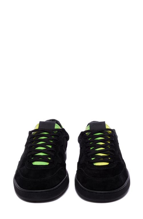 P448 Yam Skate Sneaker In Black-neon Green