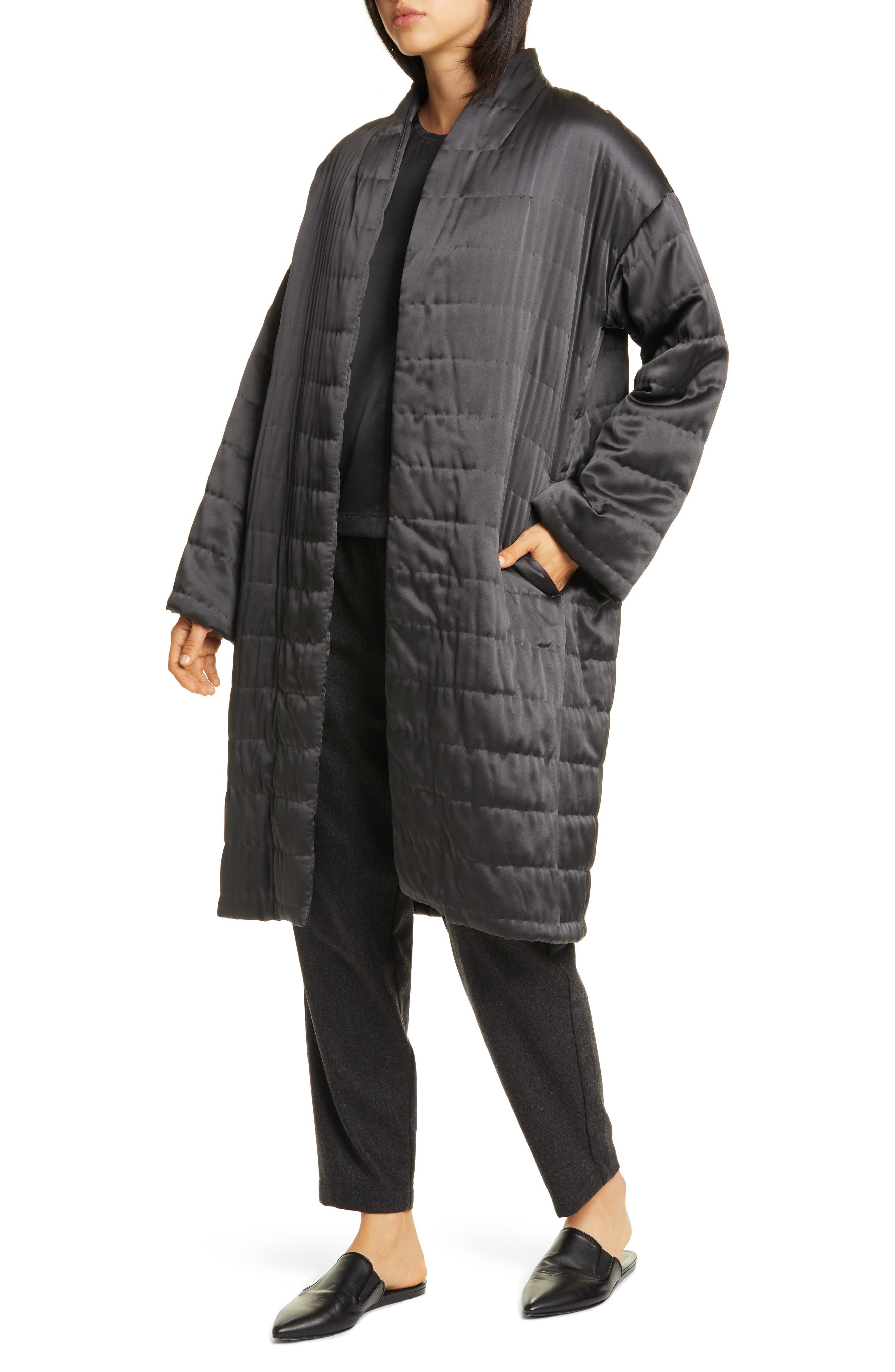 eileen fisher quilted jacket