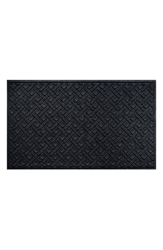 Bungalow Flooring Waterhog Lattice Floor Mat In Charcoal