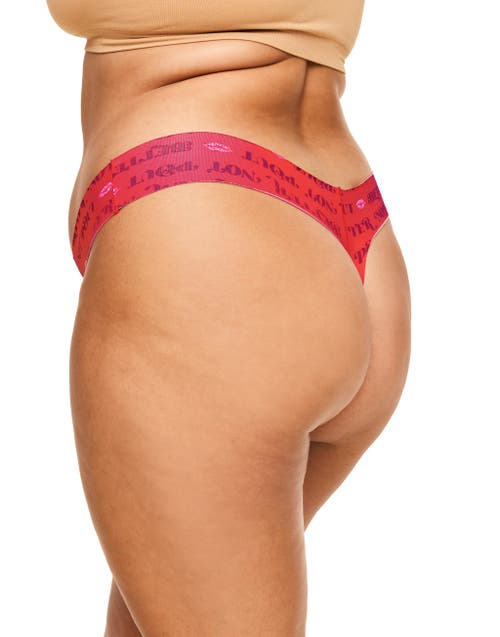 Adore Me Francine Thong Panties In Novelty Red