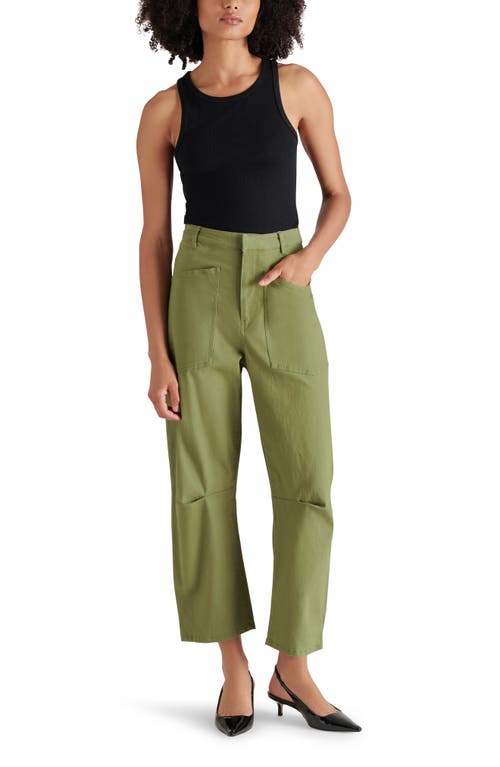 Shop Steve Madden Haniel Barrel Pants In Burnt Olive