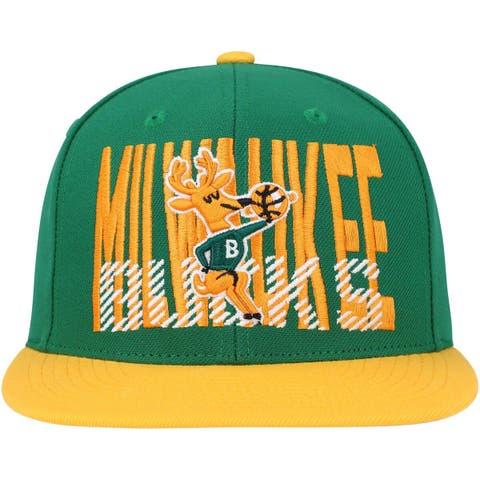 Shop Mitchell & Ness Milwaukee Bucks On The Block Snapback Hat