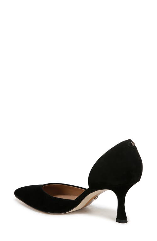 Shop Sam Edelman Victoria D'orsay Pointed Toe Pump In Black