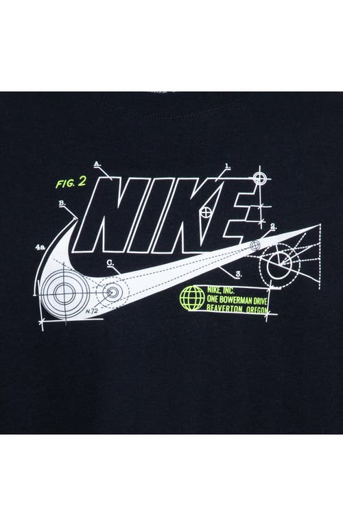 Shop Nike Kids' Future Utility Long Sleeve Graphic T-shirt In Black