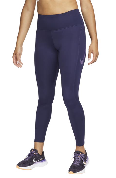 Only Play leggings with tonal panel detail in purple - part of a set