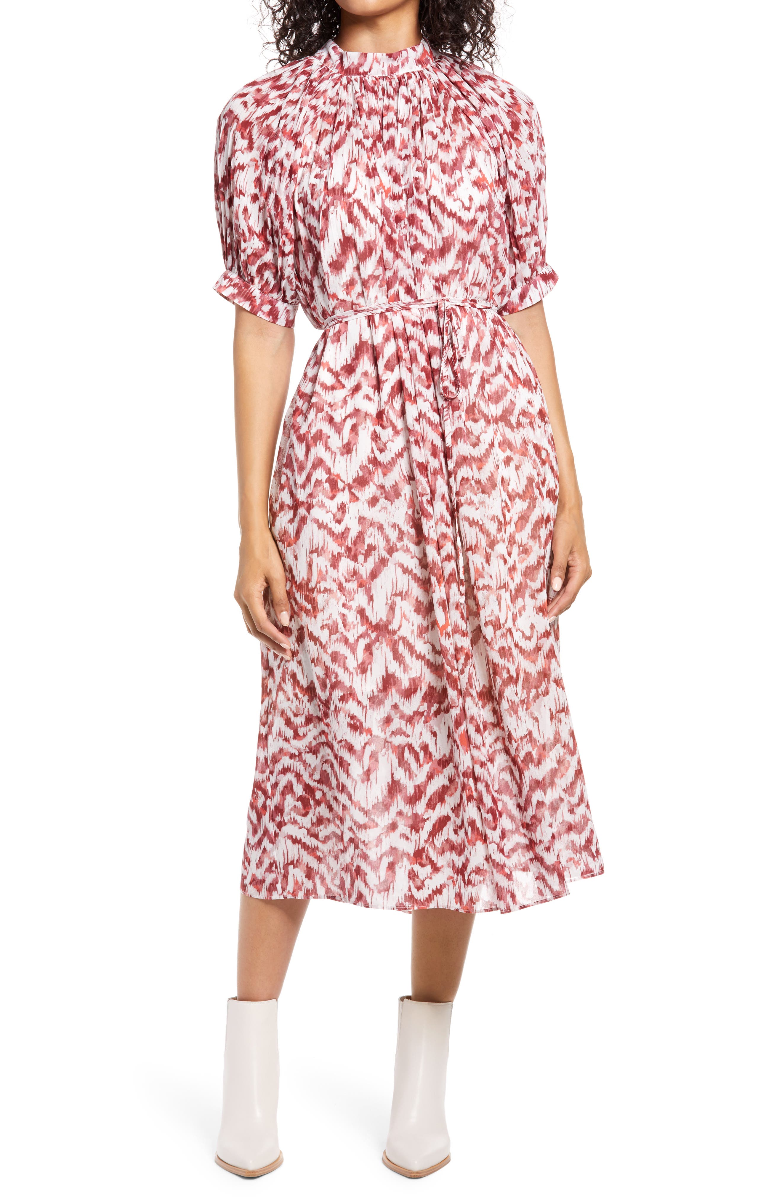 maggy london floral midi dress