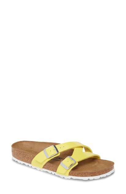 Birkenstock Yao Slide Sandal In Sun Patent