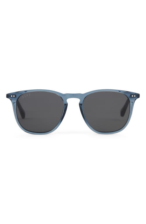 Maxwell 51mm Gradient Polarized Round Sunglasses in Grey