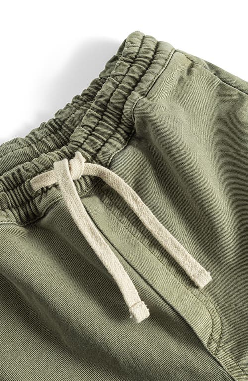 Shop Nununu Kids' Smile Cotton Graphic Cargo Pants In Olive