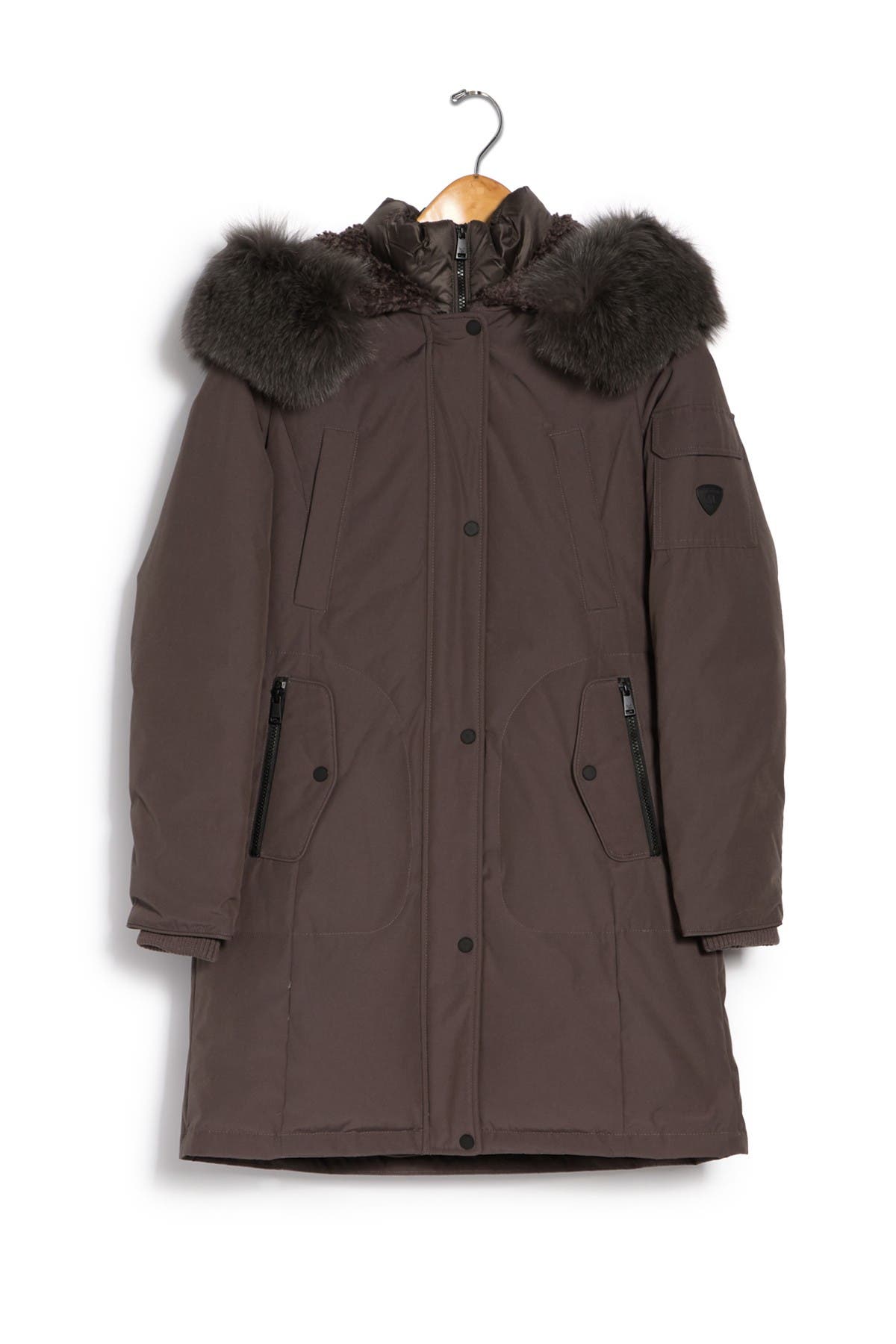 genuine fur lined coat