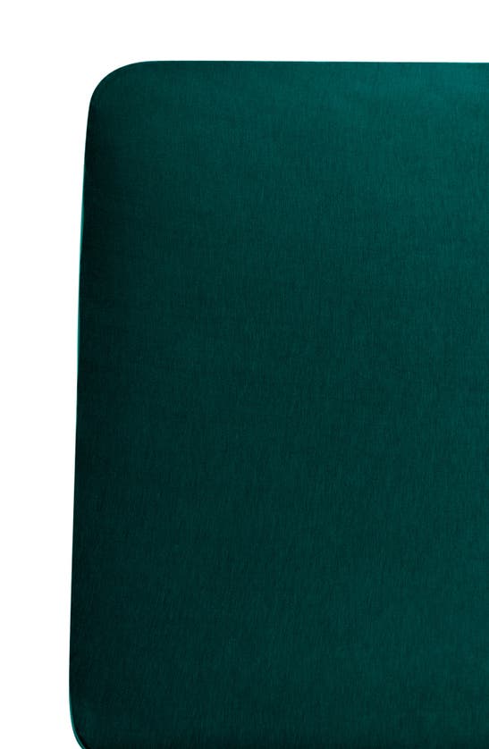 Shop Kyte Baby Jersey Crib Sheet In Emerald