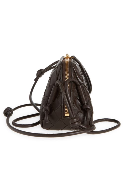 Shop Bottega Veneta Mini Concert Intrecciato Leather Crossbody Bag In 2132 Fondant-gold