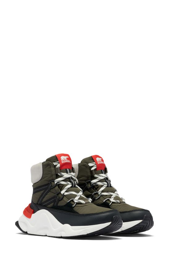 Sorel Kinetic Rnegd Waterproof High Top Sneaker Boot In Alpine Tundra Sea Salt