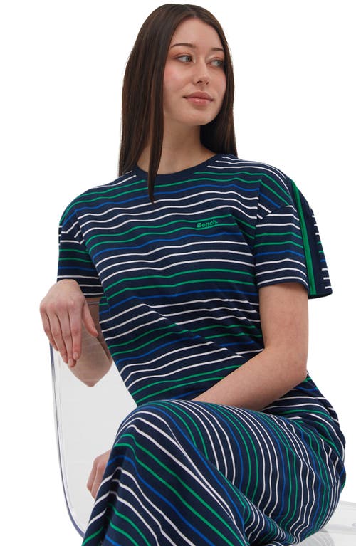 Shop Bench . Phoena Stripe T-shirt Dress In Navy