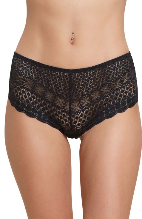 DKNY Women's Modern Lace Hipster, Black, Small at  Women's Clothing  store