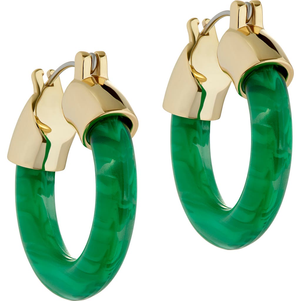 Ted Baker London Marblla Hoop Earrings In Green