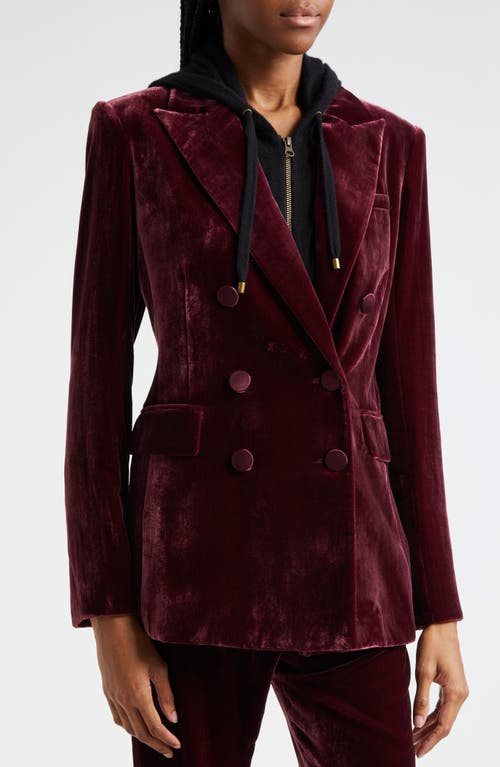 Shop Veronica Beard Elliette Dickey Jacket In Wine