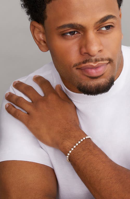 Lagos Anthem Ball Chain Bracelet In Silver