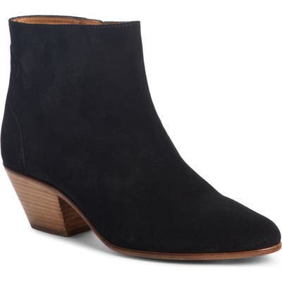 Isabel Marant Dacken Stacked Heel Bootie, Black