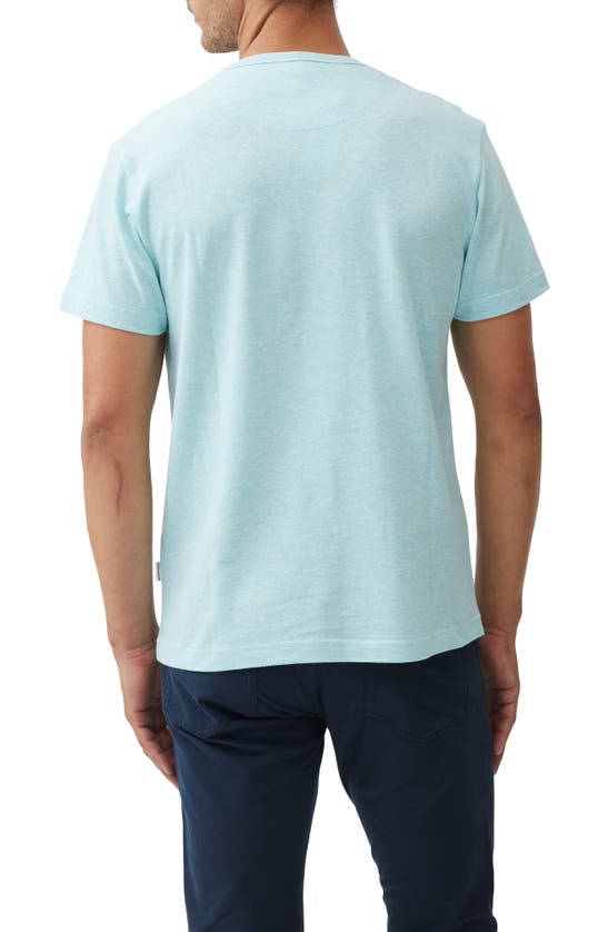 Shop Rodd & Gunn Fairfield Sports Fit Cotton & Linen T-shirt In Mint