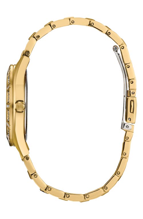Citizen Crystal Mother Of Pearl Dial Bracelet Watch, 34mm In Gold