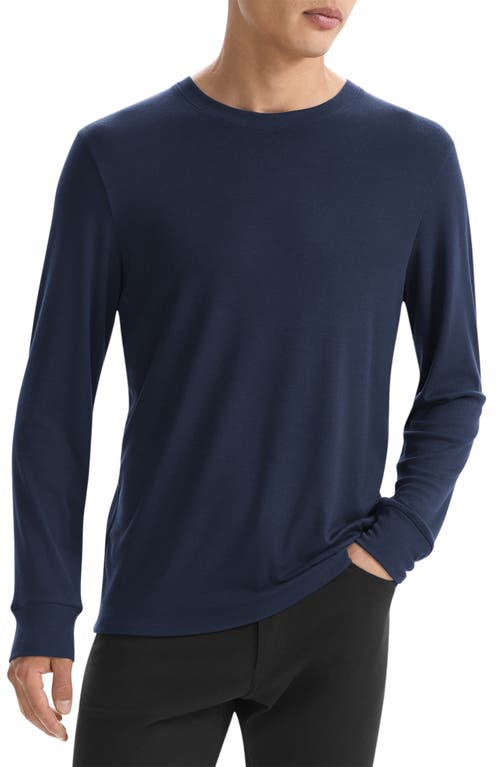 Theory Riland Harman Merino Wool Blend Pullover In Baltic