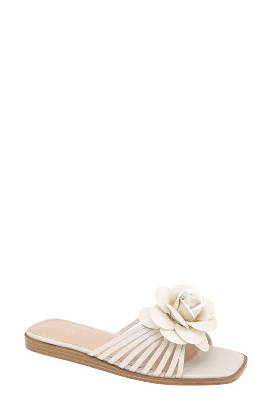 Bcbgeneration Bcbg Masha Flower Appliqué Sandal In Stone