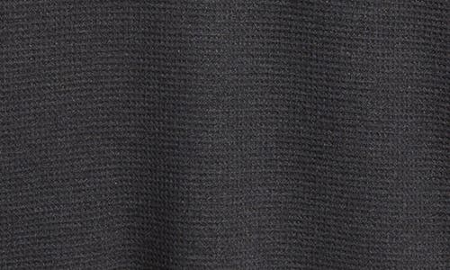 Robert Barakett Grenfell Waffle Knit Cotton Blend Hoodie In Charcoal