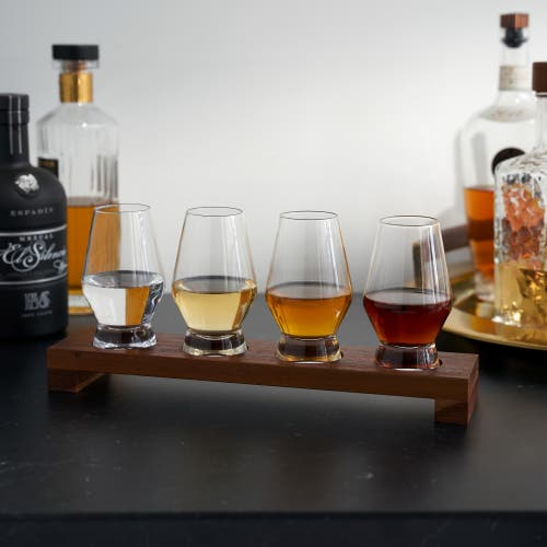Viski Crystal Spirit Flight Set Set Of 5 In Clear