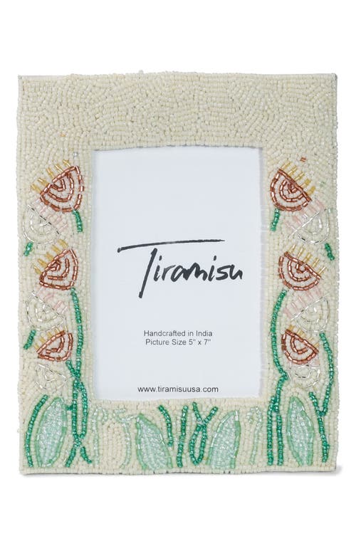 Tiramisu Garden Whispers Picture Frame In White Multi