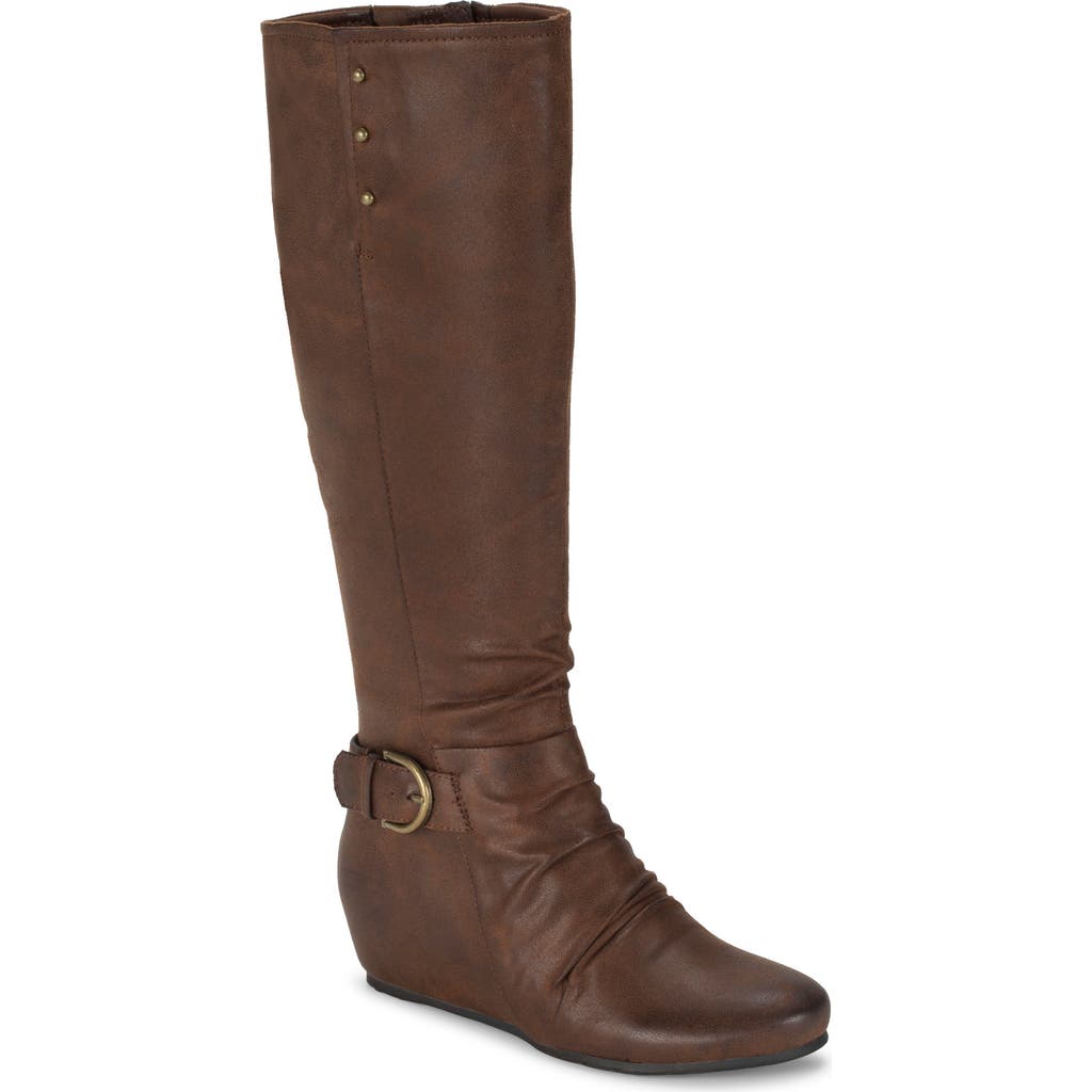 Baretraps Scarlett Tall Wedge Boot In Brush Brown